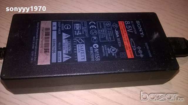 Sony scph-70100 ps2-ac adaptor 8.5v-внос швеицария, снимка 5 - PlayStation конзоли - 13227123