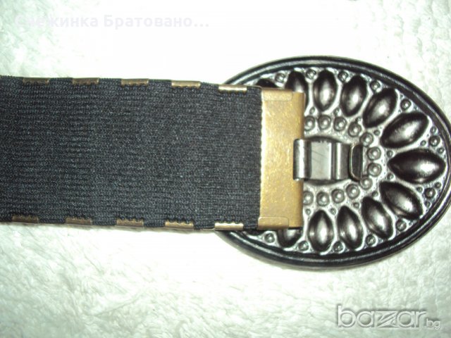 Дамски атрактивен колан с метално покрития с орнаменти, снимка 3 - Колани - 18392965