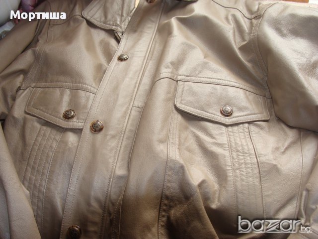   Front Мъжко яке естествена кожа  РАЗПРОДАЖБА, снимка 4 - Якета - 21183676