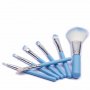 7 бр къси четки за грим сенки сини зелени розови дръжки гримиране, снимка 3