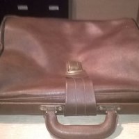 АНТИКА-ретро кожена докторска чанта 40х31х15см, снимка 2 - Антикварни и старинни предмети - 19111154