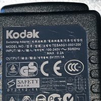 KODAC EasyShare TESA5G1-0501200 зарядно (5V,1.0A), снимка 2 - Захранвания и кутии - 19067157