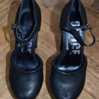 Defice London високи токчета с платформа естествена кожа черни , снимка 5 - Дамски обувки на ток - 21721637