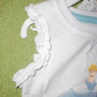 Прекрасна блуза с къс ръкав в бяло Disney, размер 6-9 (месеца), снимка 5 - Бебешки блузки - 10714322