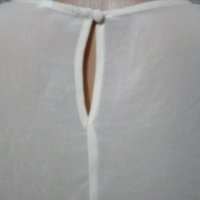 Atmosphere- ажурена блуза в екрю с пайети- L, снимка 4 - Корсети, бюстиета, топове - 21159003