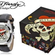 ED HARDY by CHRISTIAN AUDIGIER Skull Love Kills Slowly Мъжки Часовник, снимка 1 - Мъжки - 7023620