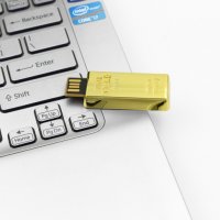 Флашка USB 32 гб Златно кюлче , злато, снимка 2 - USB Flash памети - 20289618