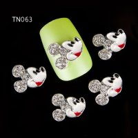 Mickey Mouse Мики Маус с камъчета бижу за нокти декорация украса за маникюр, снимка 1 - Други - 20300002