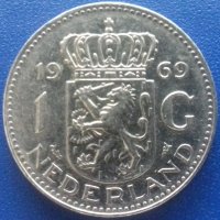  Монета Нидерландия 1 Гулден 1969 г., снимка 1 - Нумизматика и бонистика - 21016072