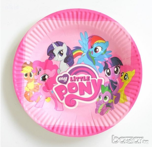 Малкото Пони My Little Pony 10 бр парти чинии чинийки, снимка 1