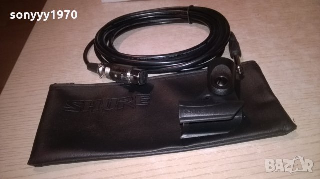 shure-кожен калъф+кабел с жак и букса+държач за микрофон, снимка 5 - Микрофони - 24670325