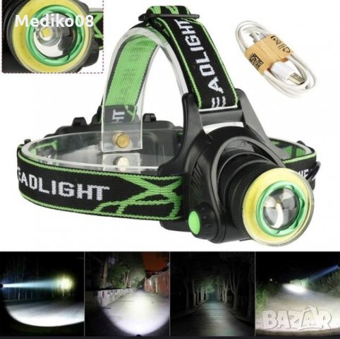 Водоустойчив фенер-челник , презареждаем LED фенер, снимка 9 - Екипировка - 24728160