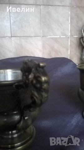 два стакана арт деко, снимка 4 - Антикварни и старинни предмети - 23629611