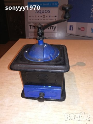 метална ретро мелница-17х13х13см-внос швеицария, снимка 10 - Колекции - 21517983