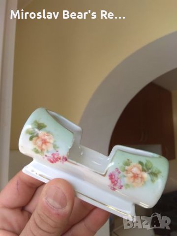 Мъничък Много Красив Порцеланов Салфетник , снимка 6 - Антикварни и старинни предмети - 21833290