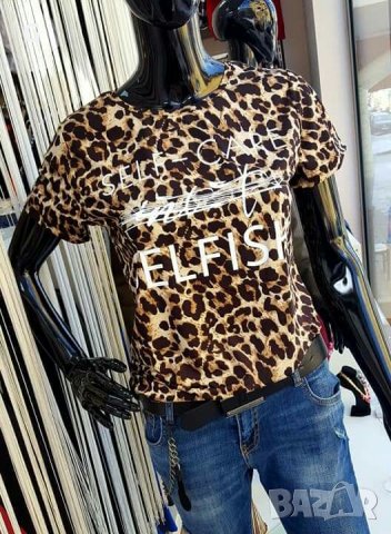 Хит модел ! Тениска с леопардов принт