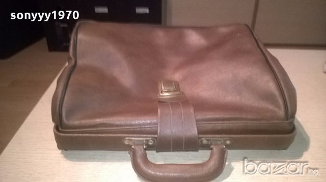 АНТИКА-ретро кожена докторска чанта 40х31х15см, снимка 2 - Антикварни и старинни предмети - 19111154