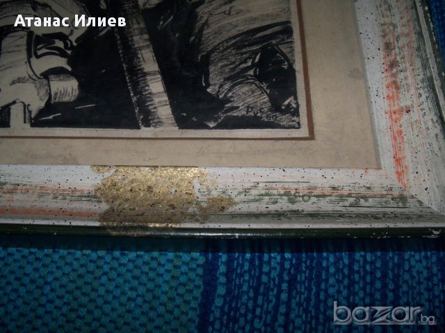"По-силни от гранита", графика на Костадин Русаков, снимка 5 - Картини - 13519656