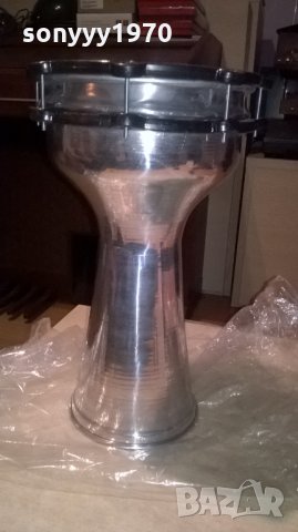 ГОЛЯМА Тарамбука метална алуминиева/инокс-40х25см-нова, снимка 5 - Ударни инструменти - 23178175