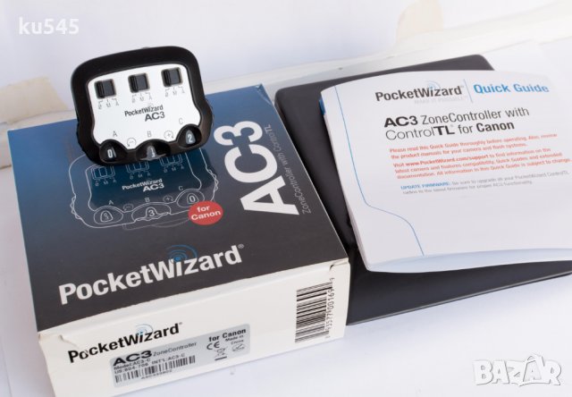Pocket Wizard AC3 за Canon - за синхронизатор Pocketwizard Канон, снимка 5 - Светкавици, студийно осветление - 23437399