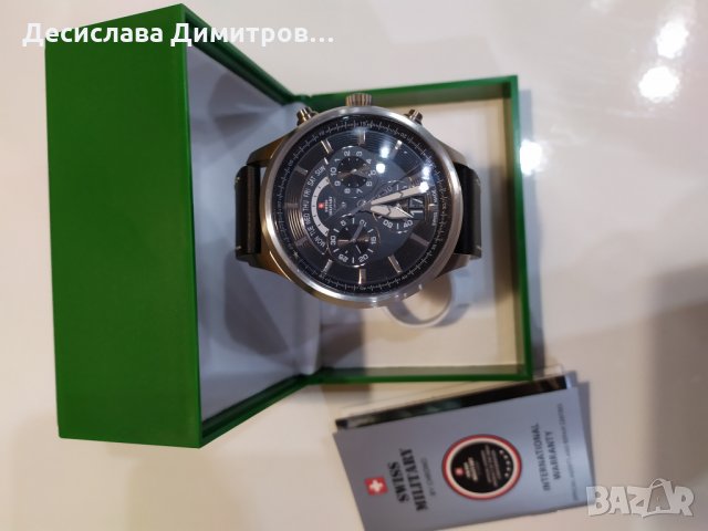 Нов Мъжки швейцарски часовник Swiss Military, снимка 2 - Мъжки - 25674072