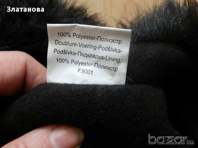 дълго черно палто Л, снимка 6 - Палта, манта - 13957312