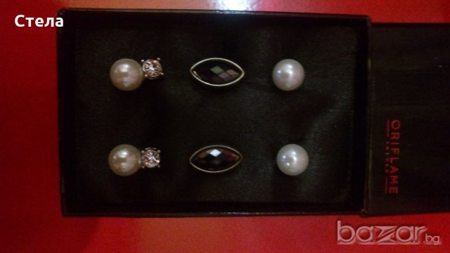 Обеци в подаръчна кутия, снимка 2 - Обеци - 20586284
