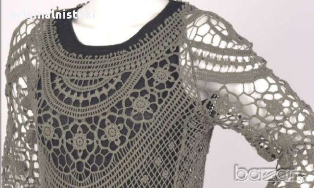 лятна ТУНИКА СИВА плетиво  размер М , снимка 1 - Блузи с дълъг ръкав и пуловери - 15065261