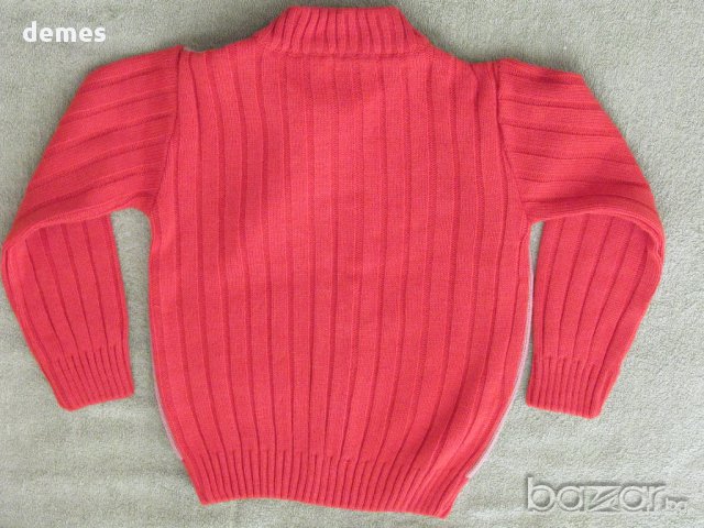 Машинно плетена жилетка за момче с цип, размер 98, нова , снимка 8 - Детски пуловери и жилетки - 17139014