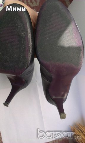 обувки на ток черни и червени, снимка 7 - Дамски обувки на ток - 18093084