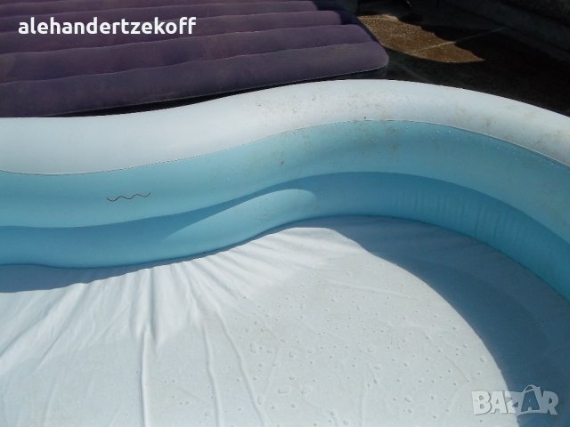 Винилов надуваем басейн басейн с твърд борд надуваем матрак дюшек и легло , снимка 6 - Други стоки за дома - 22645200