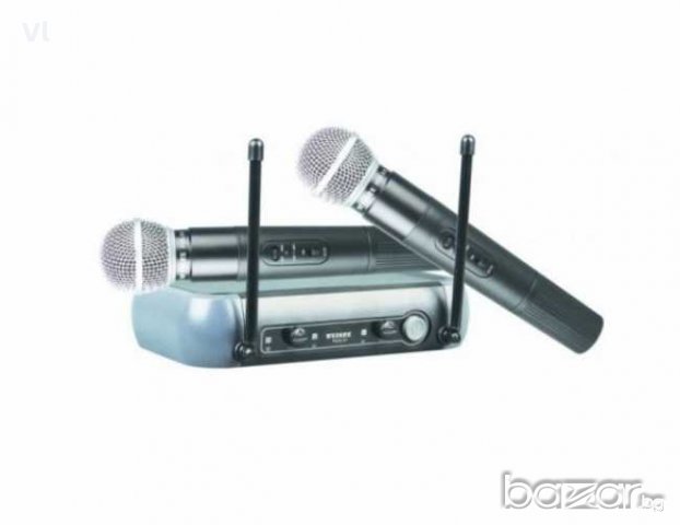  Комплект професионални безжични микрофони Weisre PGX-51, снимка 3 - Микрофони - 12961361