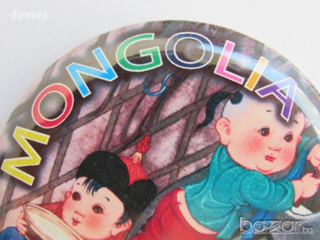 Метална значка -  Монголия, снимка 2 - Колекции - 21483035