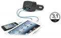 ПРОМО! Зарядно за кола с 2 USB гнезда с цифров волтметър, амперметър, термометър, снимка 5