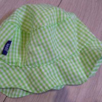 Бебебшка детска лятна шапка зелена каре оригинал Keds, снимка 1 - Шапки, шалове и ръкавици - 21242540