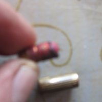 Старо бронзово червило патрон гилза , снимка 3 - Колекции - 25581275