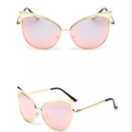 Слънчеви очила котешки розово злато, снимка 2 - Слънчеви и диоптрични очила - 14744286