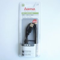 Кабел Type-C с високо качество HAMA USB-A 3.0(м)/USB-C(м) 1,8m, снимка 1 - Кабели и адаптери - 23282252