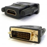преходник DVI-D Male to HDMI Female, снимка 2 - Кабели и адаптери - 24515607
