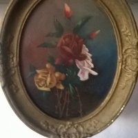 стара картина-цветя, снимка 1 - Картини - 21944587