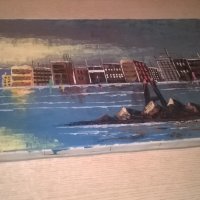 bernad-картина с яхти/море-100х35см-внос швеицария, снимка 10 - Колекции - 26042894