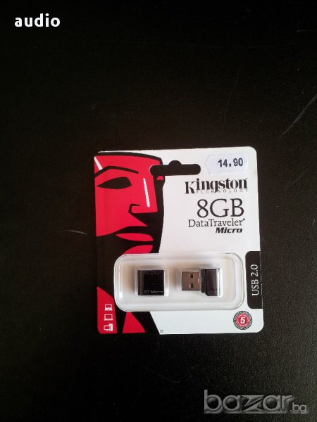 Продавам  USB флаш памет Kingston DataTraveler Micro 8GB, снимка 1