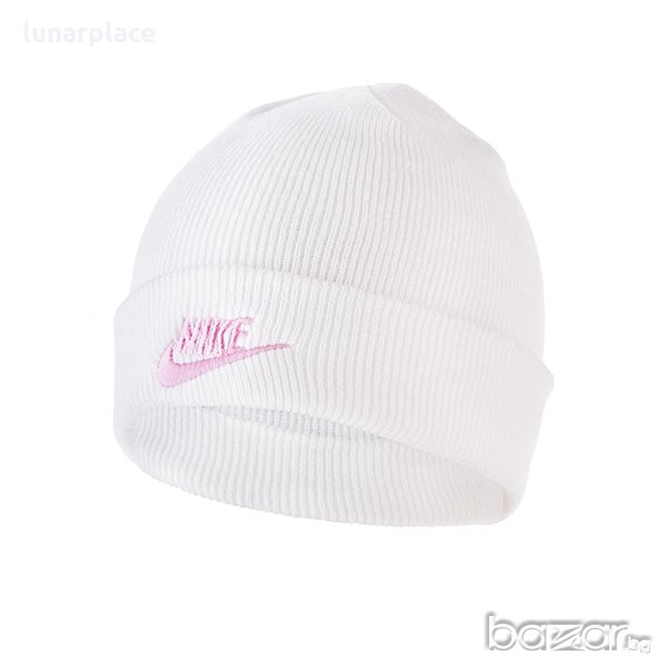 Юношеска зимна шапка Nike Winter Beanie Hat White, снимка 1