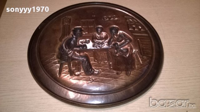 Ретро колекция-чиния/картина за стена 33см-внос швеицария, снимка 8 - Антикварни и старинни предмети - 16751918