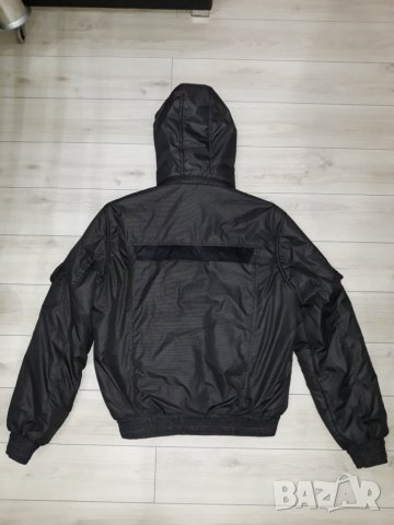 Тъмносиво яке марка NRN с махаща качулка и топла подплата, снимка 2 - Якета - 23625580