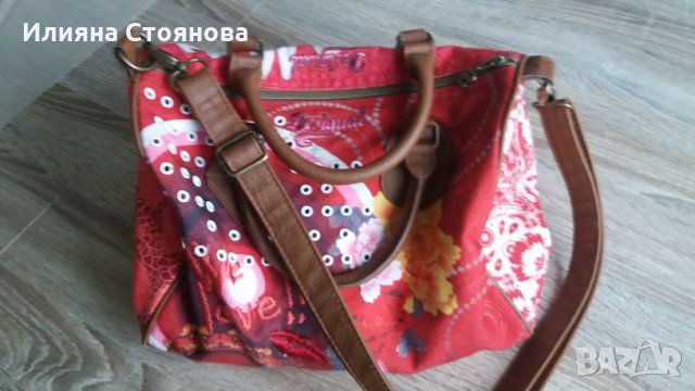 Чанта на Desigual дамска чанта къси и дълга дръжки, снимка 4 - Чанти - 24525891