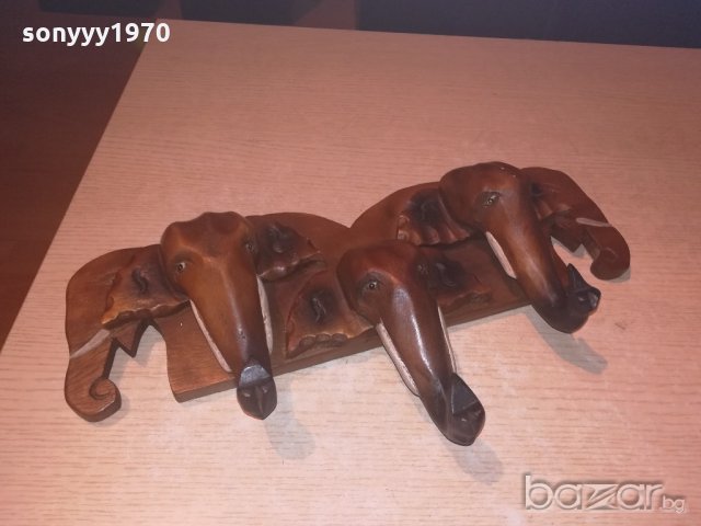 ретро колекция-закачалка от слонове-внос швеицария-42х23х8см, снимка 5 - Антикварни и старинни предмети - 20957742