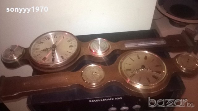 стари часовници с барометри-2бр х 165лв-внос швеицария, снимка 3 - Антикварни и старинни предмети - 19807788