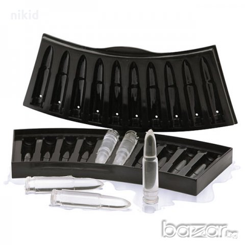 3D Патрондаж патрони куршуми пластмасова форма молд за фондан шоколад лед гипс и др