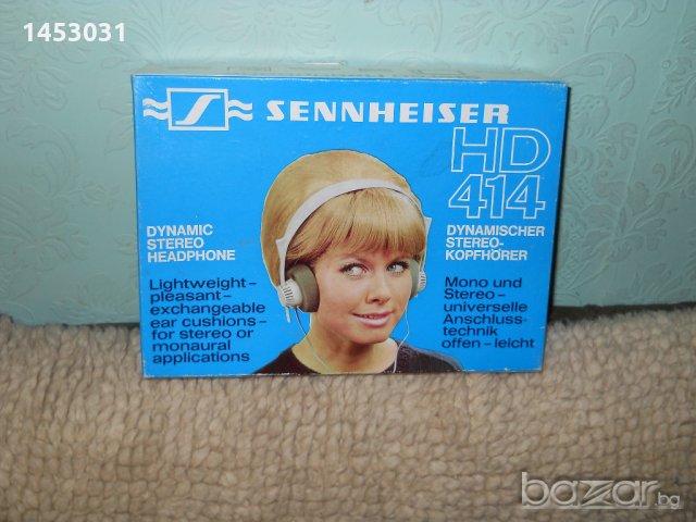 Sennheiser HD 414 НОВИ!!2000 ома , снимка 2 - Аудиосистеми - 18770022
